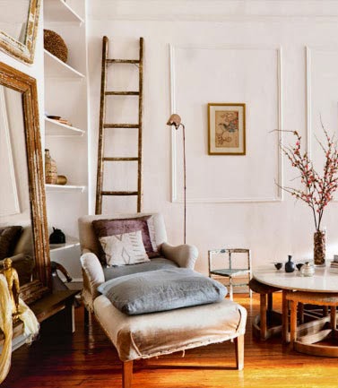Un salón natural en tonos pastel { Natural style living room in pastels }