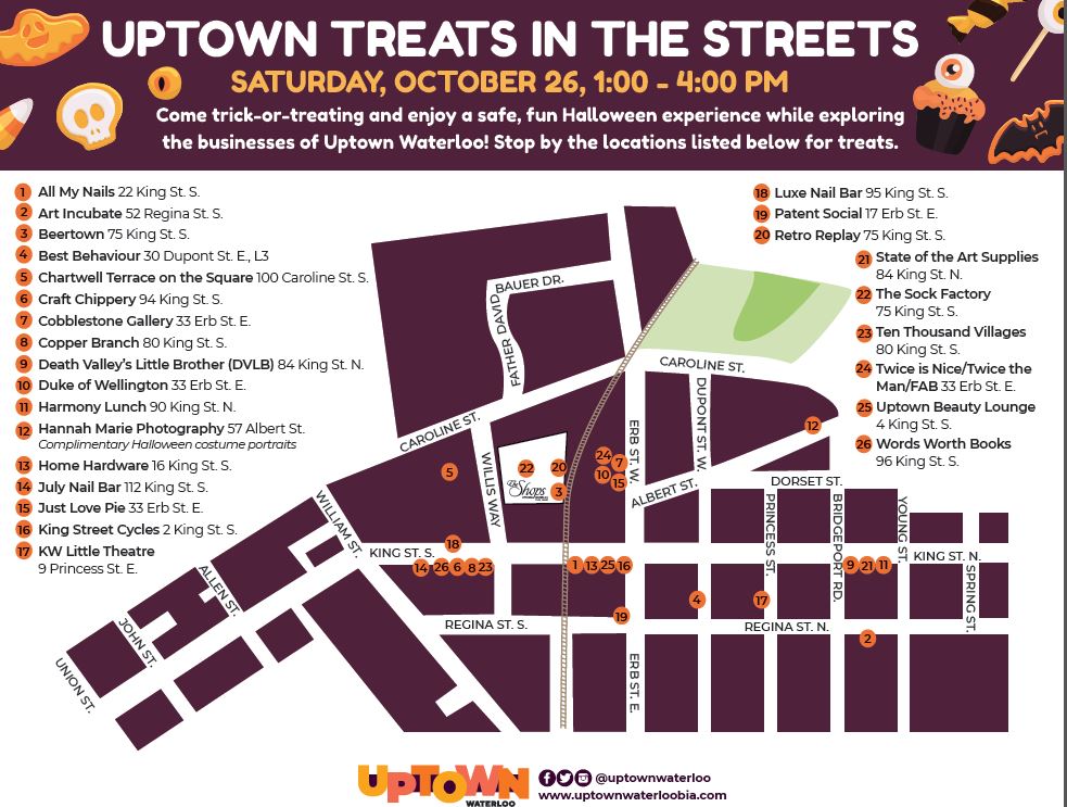 Stuff to do with your kids in Kitchener Waterloo Halloween Parties for Families 2019