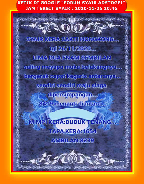 Bocoran prediksi hongkong