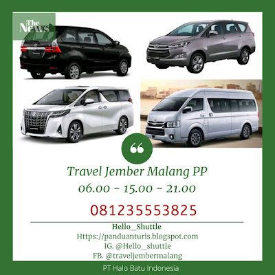 travel Jember Malang PP panduanturis.blogspot.com https://www.instagram.com/hello_shuttle/