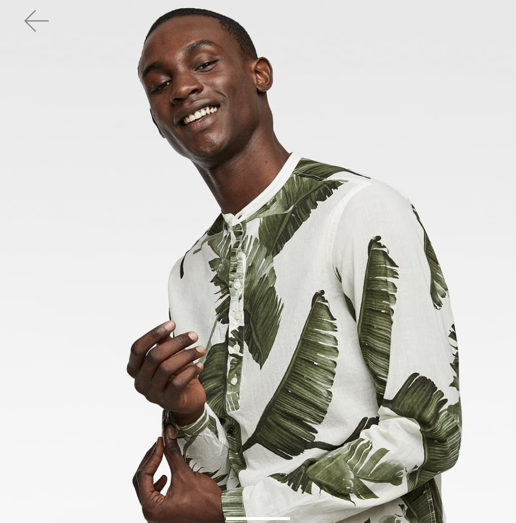 zara tropical shirt