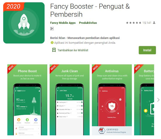 Cara Mempercepat Kinerja Smartphone Android Dengan Fancy Booster