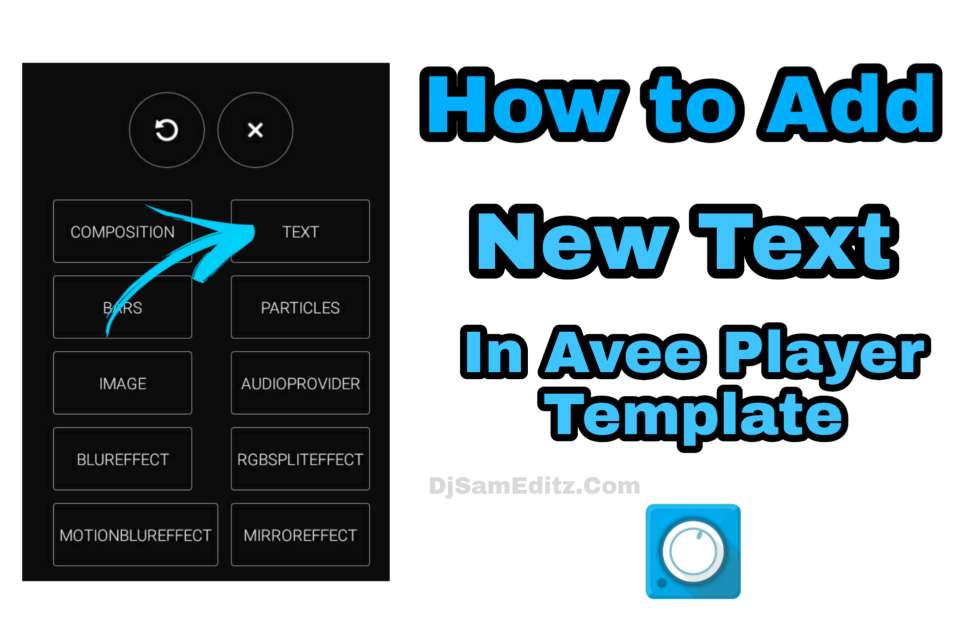 How to put text in avee player | Add new text in Avee Player template
