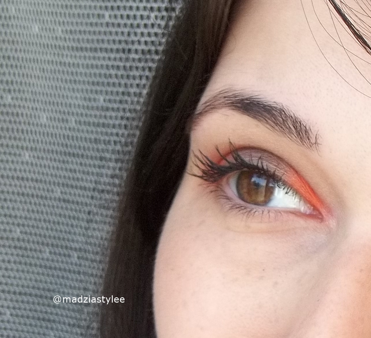 MAKIJAŻ OKA - brąz i pomarańcz