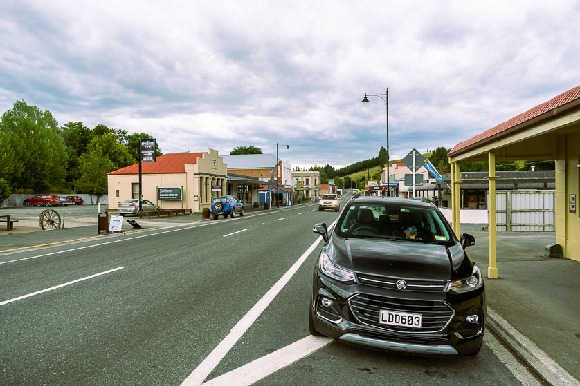 Main street of the town of Lawrence, New Zealand.