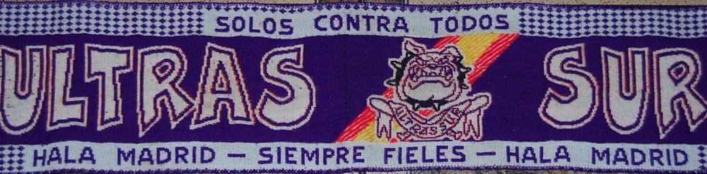 Material 903: Bufanda Frente Atlético Ultras Fondo Sur
