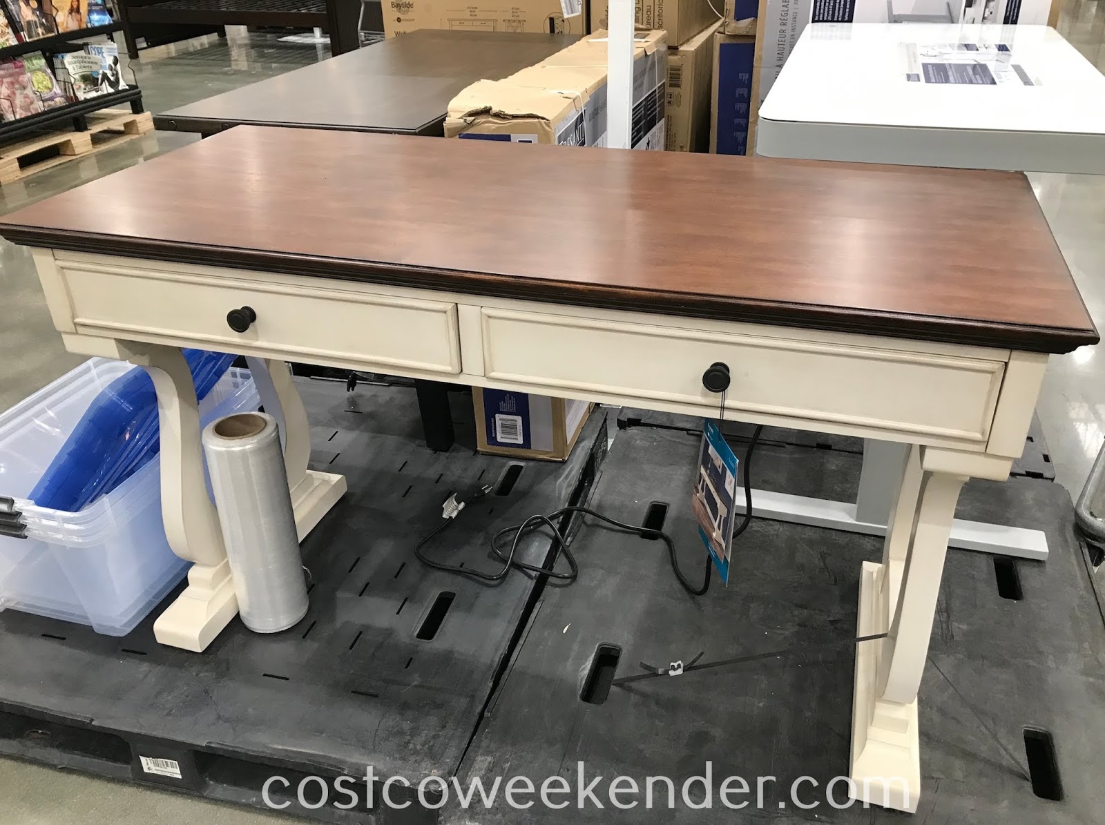 Bayside Furnishings 54 Writing Desk Costco Weekender