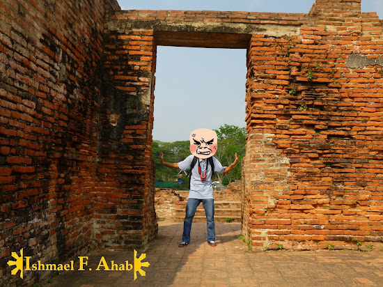 Ishmael Ahab at Wat Mahathat, Ayutthaya Historical Park