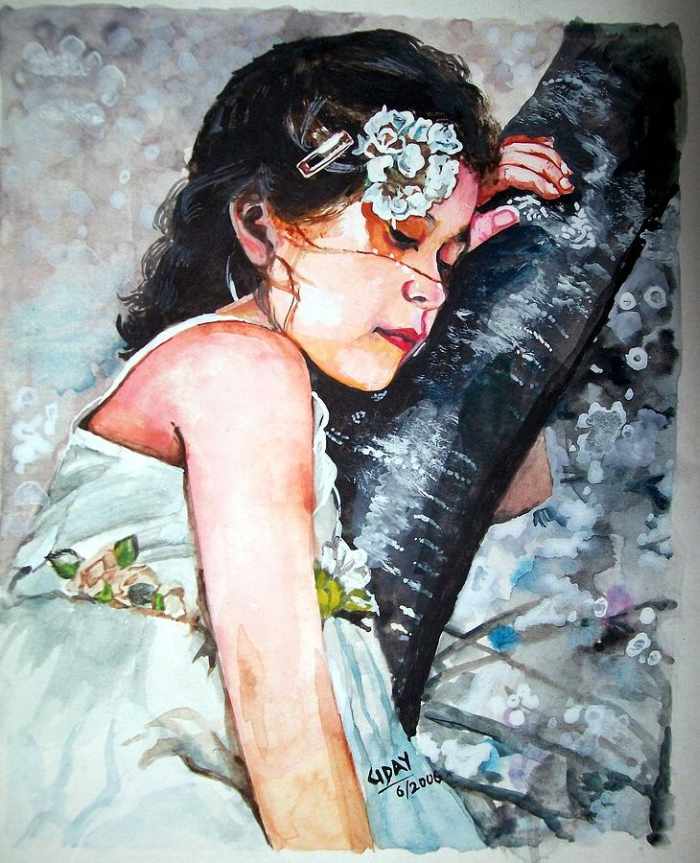 Индийский художник-самоучка. Uday Bhan