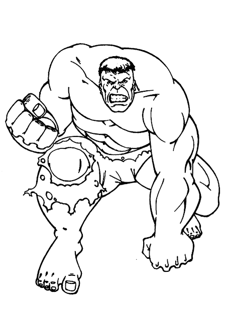 Best hulk coloring page, cartoon coloring pages