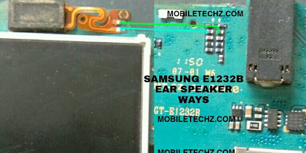 Samsung E1232B Ear Speaker Ways Solution