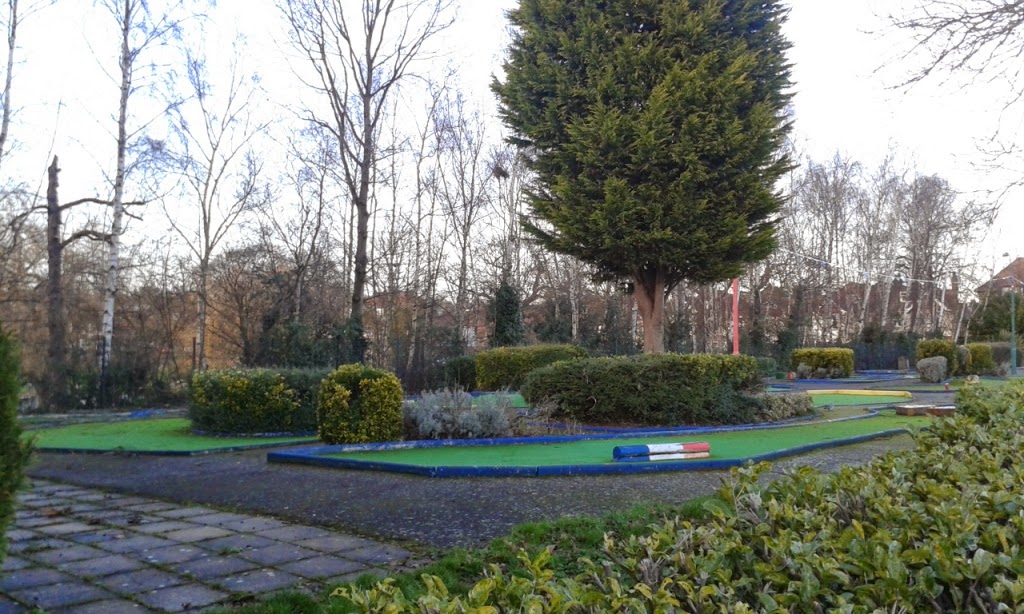 Crazy Golf at Broomfield Park in Palmers Green, London