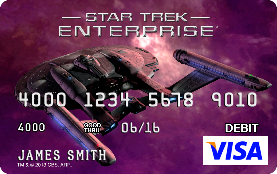 The Trek Collective New Star Trek debit cards