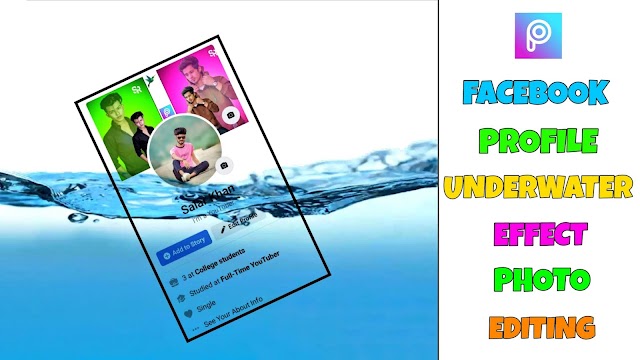 Picsart - Underwater Facebook Profile Photo Editing | Facebook dp Editing | Fb Profile Photo Editing