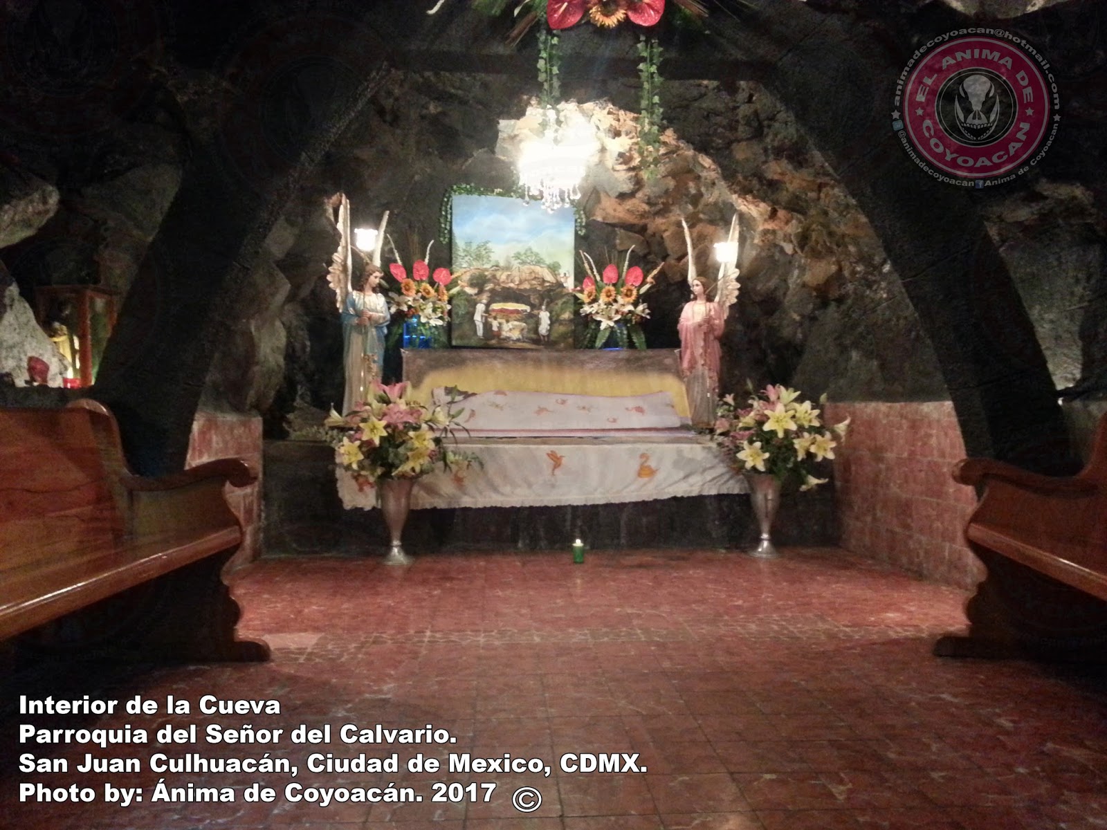 El Blog del Anima de Coyoacan: Un Cristo aparece en una cueva en Culhuacán.  (12 Fotos)