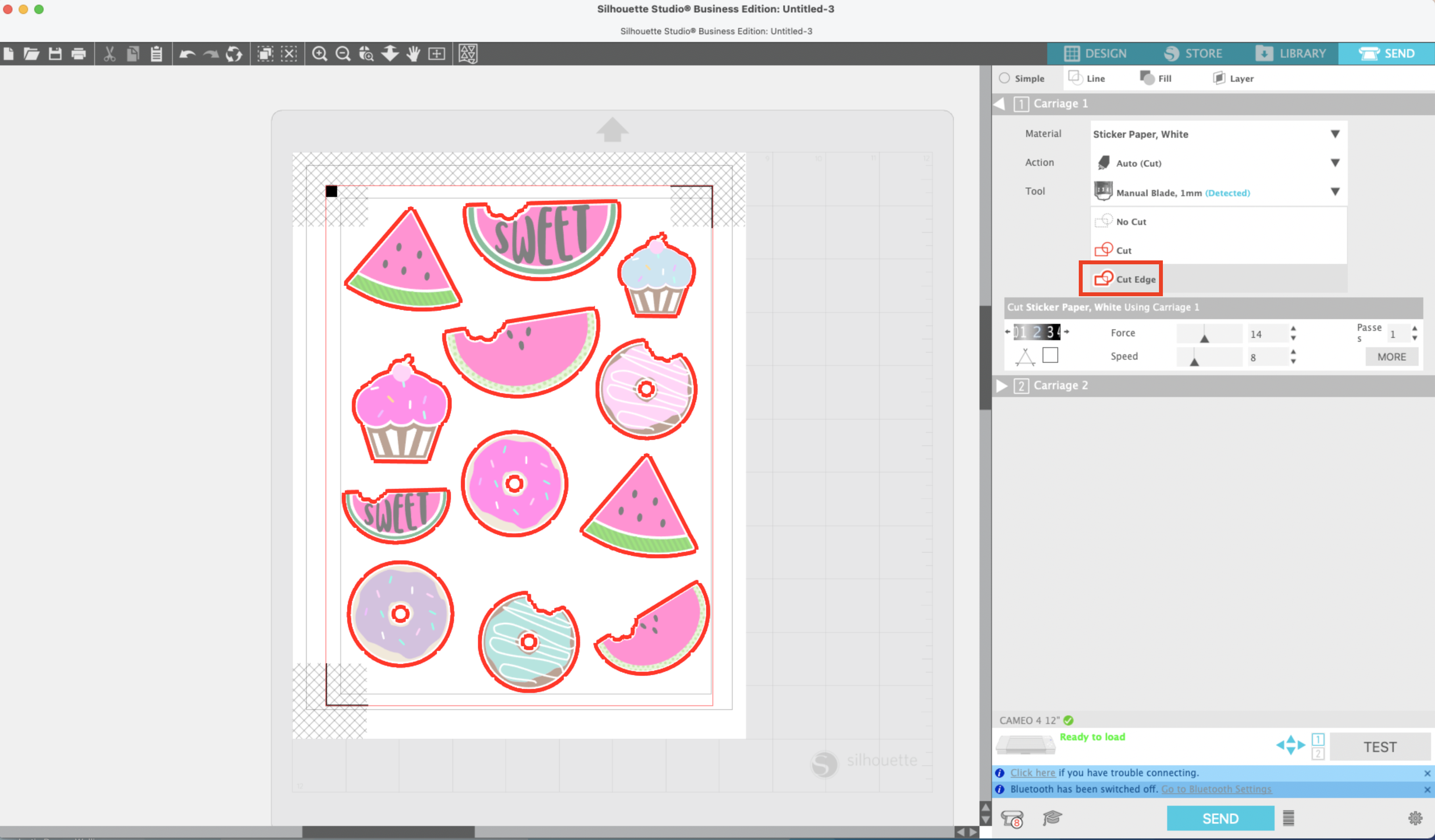 Print And Cut Silhouette Cameo 4: Beginner Sticker Tutorial (free 632