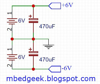 Dual Power Supply using two Batteries