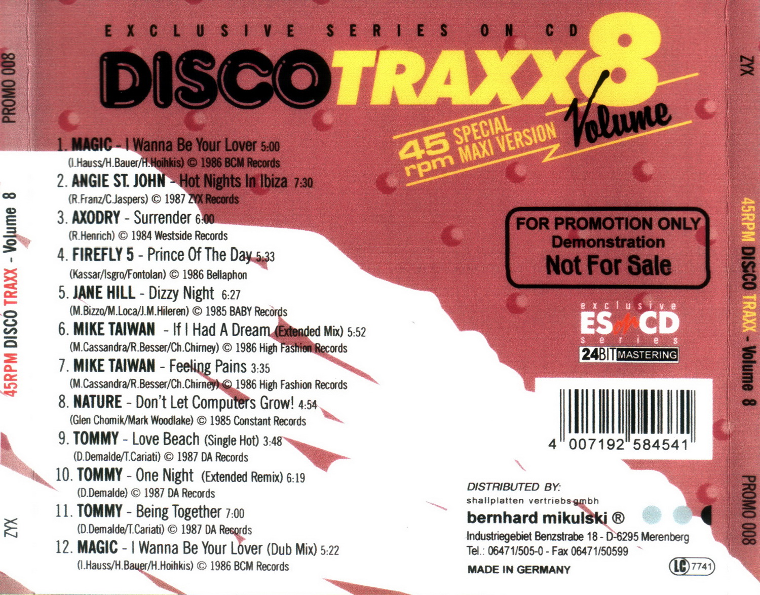 Disco magic. 45rpm Disco Traxx Vol 3. 45rpm Disco Traxx Vol.01-11 (1993-1995). 45rpm Disco Traxx 5. 45rpm Disco Traxx 7.