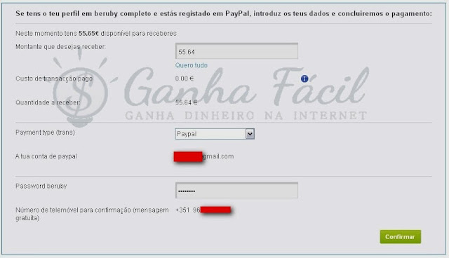 pagamento dinheiro euro euros beruby paypal crise finanças