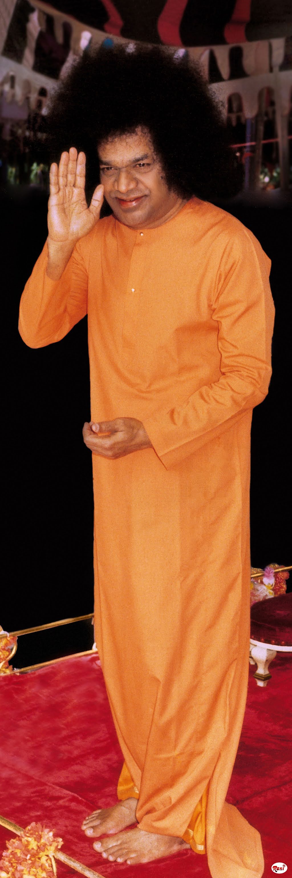 The Puttaparthi Sai Baba. Sai Baba of Puttaparthi. Sai from Prashanthi Nilayam