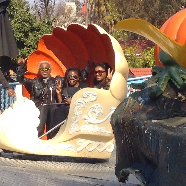 omotola jalade vacation south africa