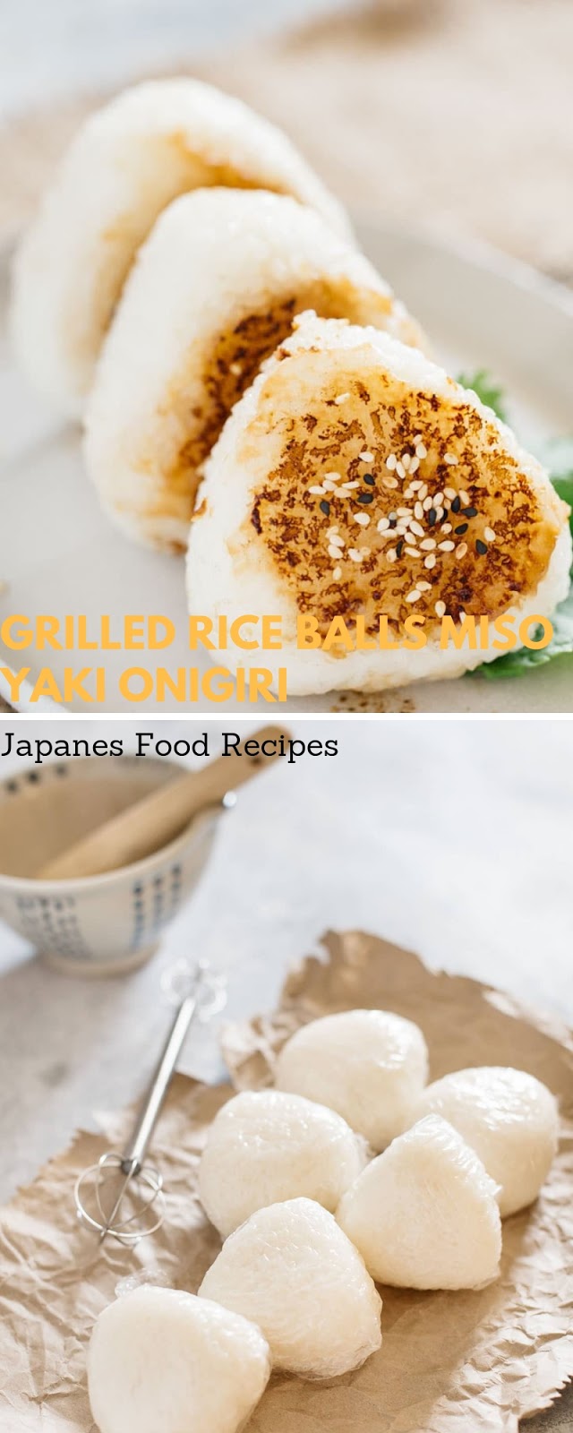 Grilled Rice Balls Miso Yaki Onigiri | Salty Sweet Recipes