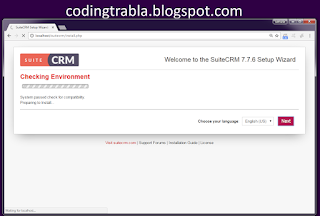 Install SuiteCRM 7.7.6 PHP CRM on windows 7 localhost tutorial 14