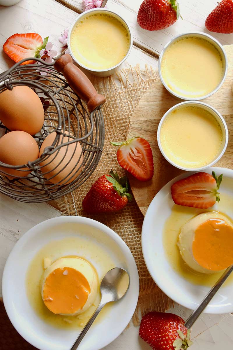 Flan de huevo al horno — Chez Silvia Flan de huevo al horno — Chez Silvia