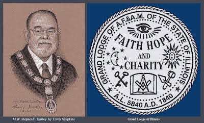 M.W. Stephen F. Oakley. Grand Master. Grand Lodge of Illinois. by Travis Simpkins