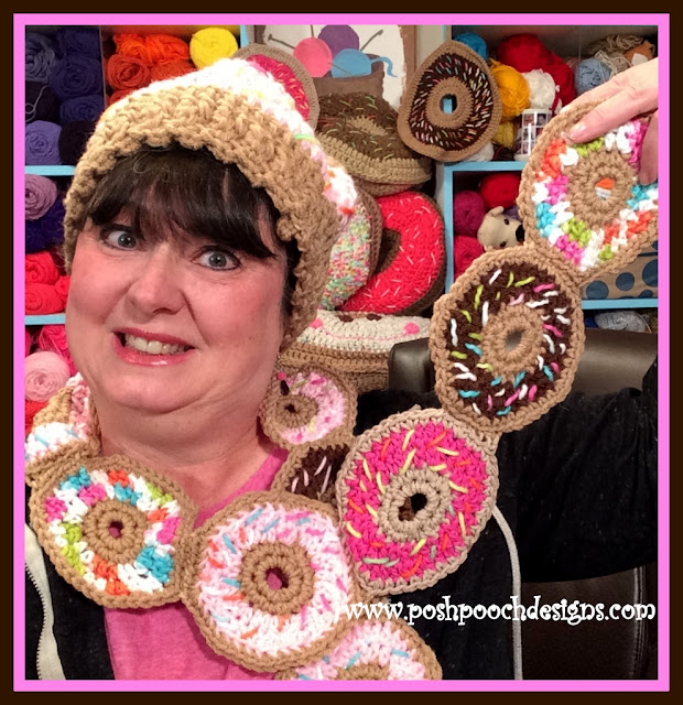 Posh Pooch Designs Sprinkle Donut Scarf Crochet Pattern Posh Pooch