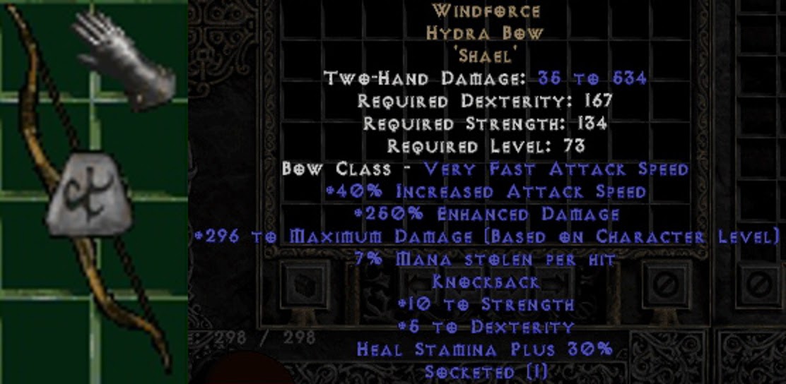 Best cRPGs WINDFORCE HYDRA BOW, Diablo 2 Resurrected