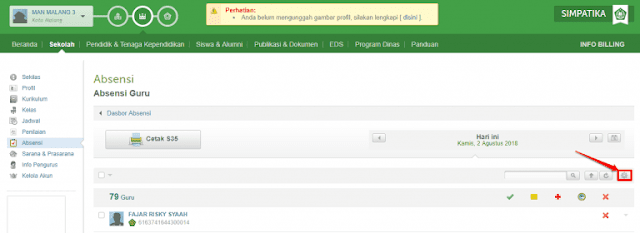 Cara Mengganti Hari Libur Absensi Online Simpatika