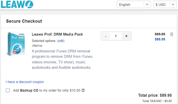 Leawo Prof. DRM Media Pack Coupon Discount
