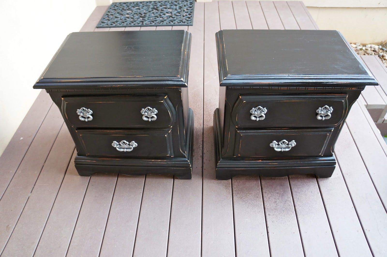 Pine Creek Style Black Beauties, Bedside Table Redo's...