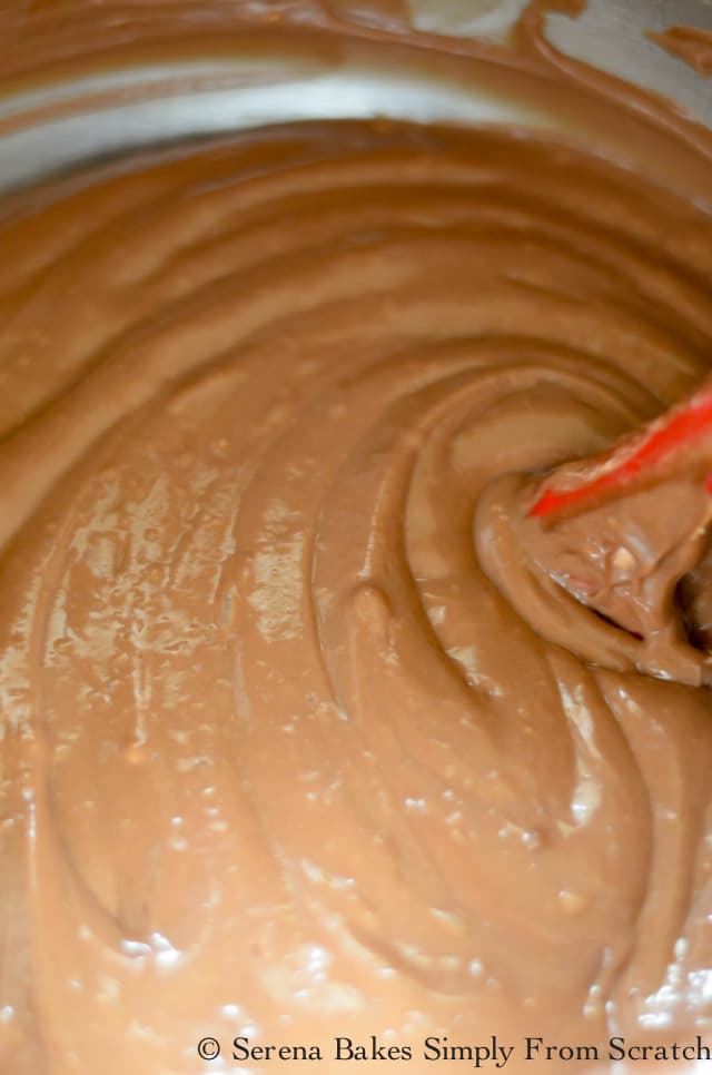 Chocolate Pudding Cheesecake mixture.