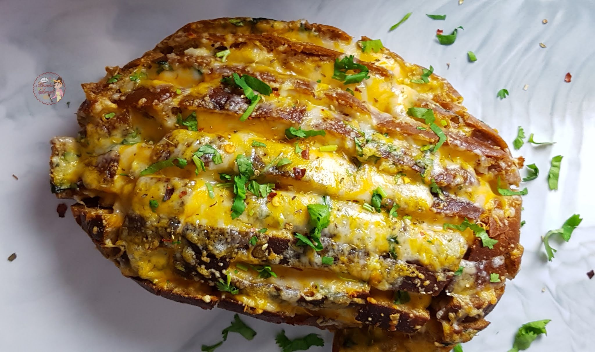 PullApart Cheese and Garlic Bread in the Air Fryer and Oven How to