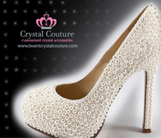 Wholesale Pearl Covered Bridal Shoes
