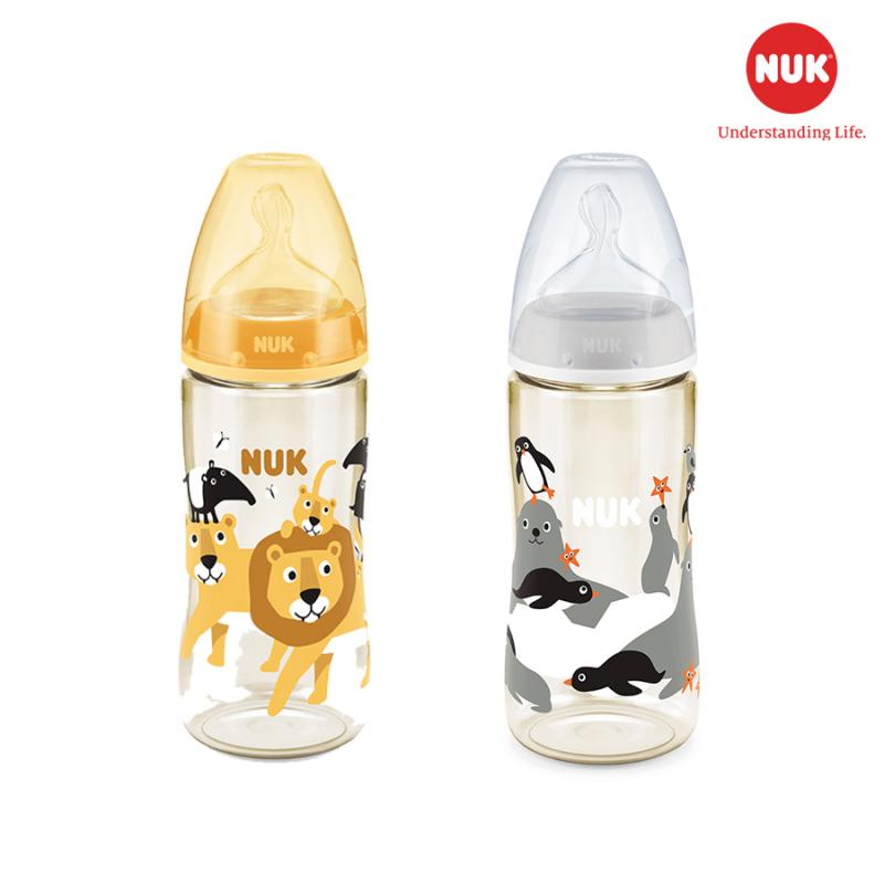 Bình Sữa NUK PPSU 300ml Núm Ti Silicone S2 (Animals) 8 Hinh1