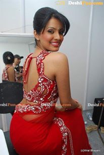 Geeta Basra hot back, Geeta Basra sexy back, Geeta Basra in red saree