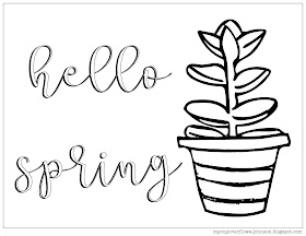 free spring plant coloring pages with Bible verses