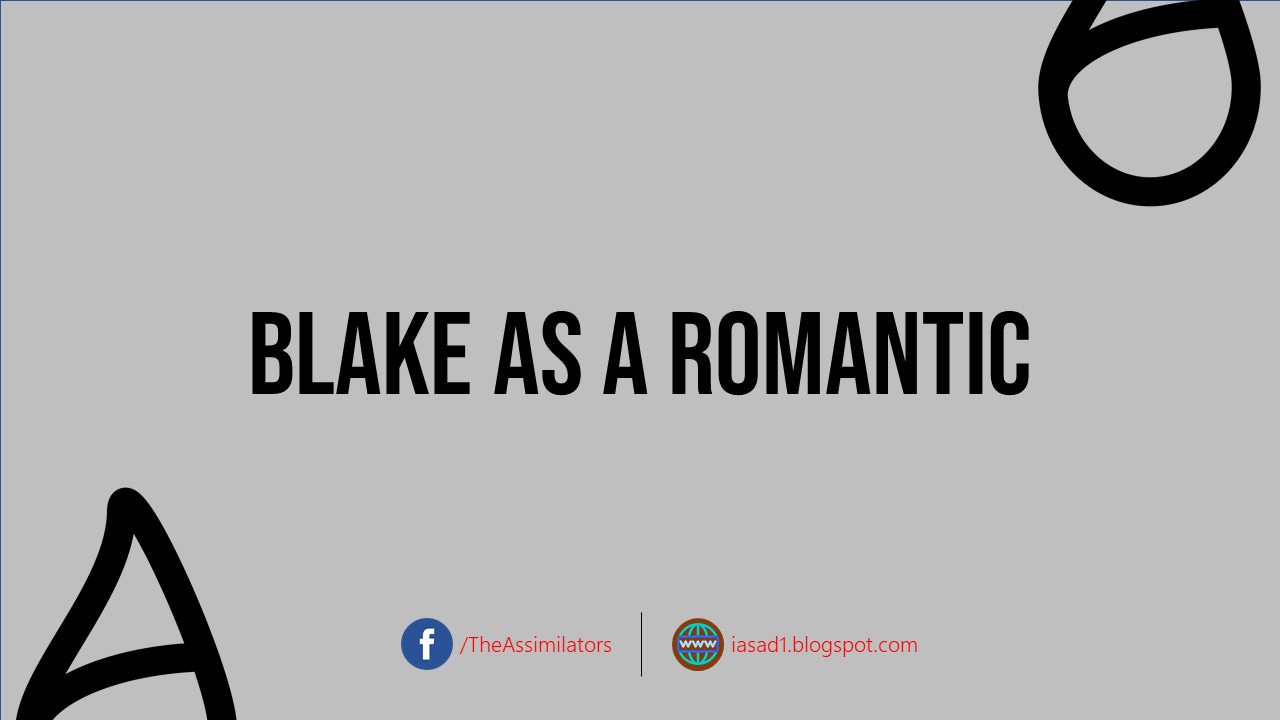 Blake as a Romantic Poet