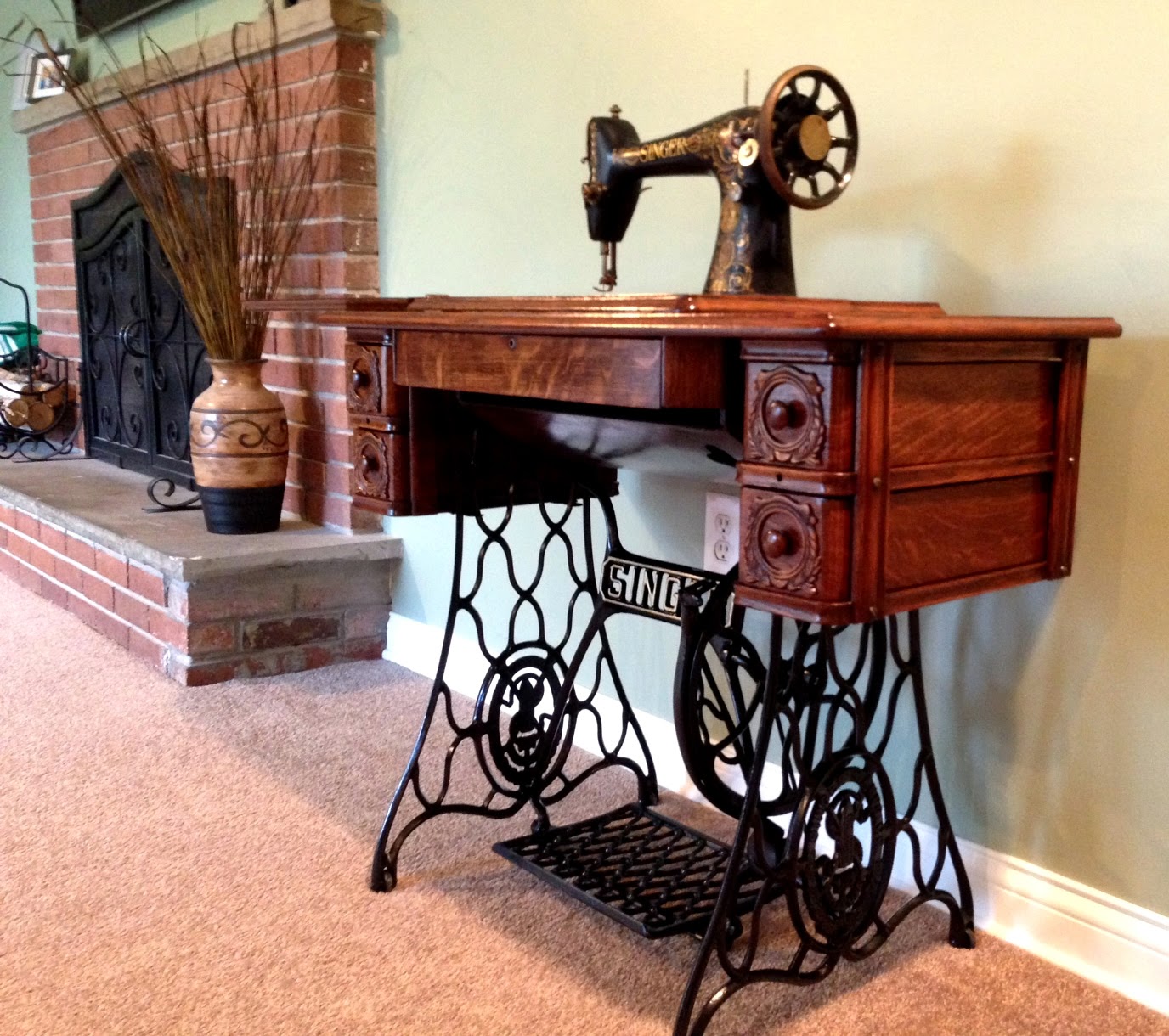 restored singer sewing machine michigan