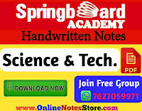 Science Tech Notes PDF by Springboard Academy