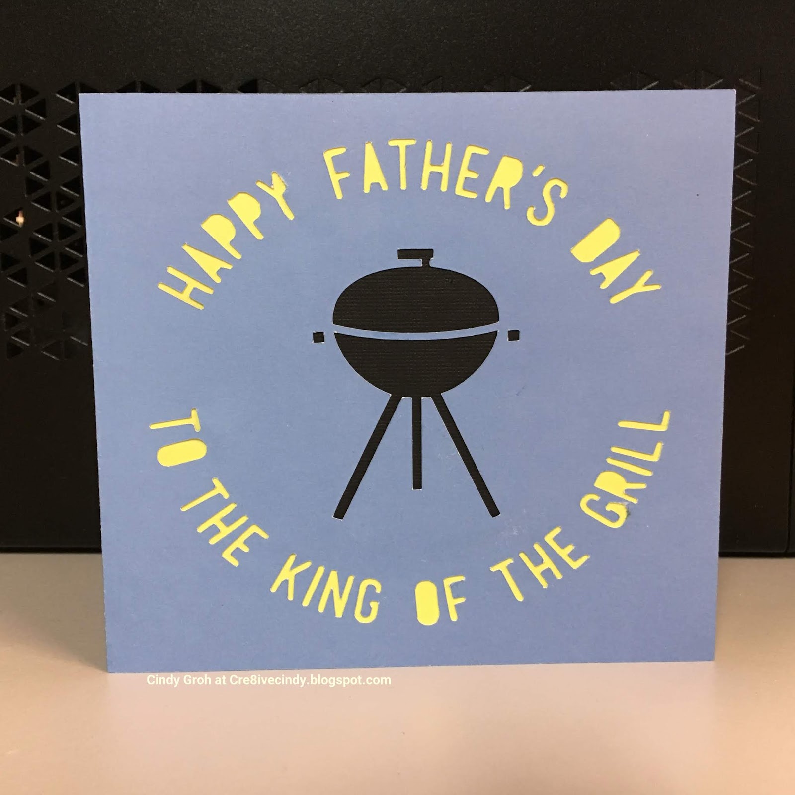Cre8iveCindy King of the Grill Happy Father's Day card