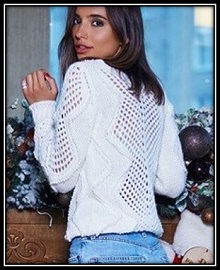 pulover s ajurnimi vstavkami