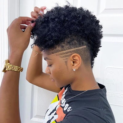 Short Natural Haircuts for Black Females with Round Faces
