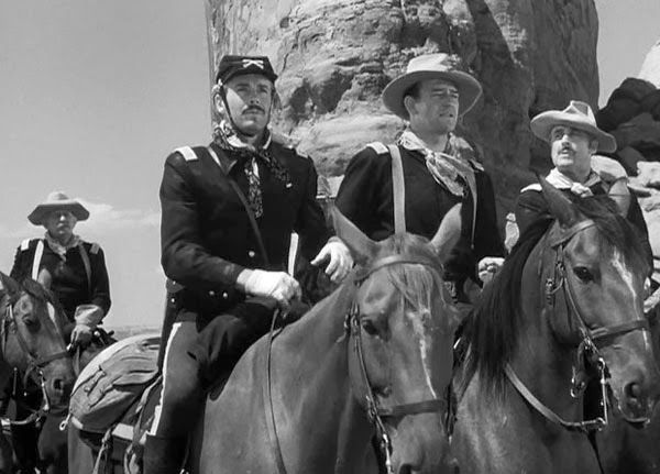 Henry Fonda and John Wayne in Fort Apache
