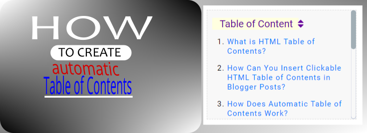 SEO benefits of html table of contents SEO benefits of html table of contents