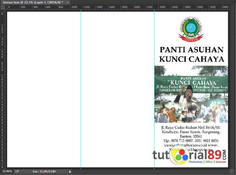 Cara Gampang Menciptakan Brosur Lipat 3 Dengan Photoshop Pendowo