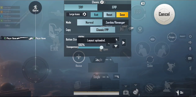 Kode Layout PUBG Mobile 5 Jari